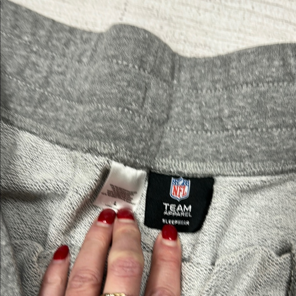 NFL Gray Athletic Shorts with Chicago Bears Branding - Picture 2 of 3